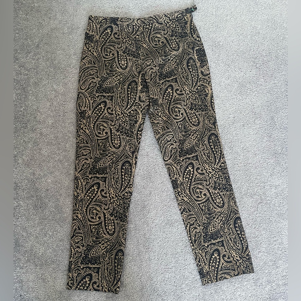Lauren Ralph Lauren paisley print trousers new without tag - Picture 6 of 8